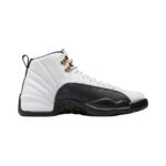 Air Jordan 12 Retro Taxi shoes – classic black and white leather basketball sneakers