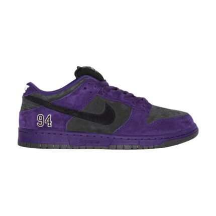 Nike SB Dunk Low Supreme 94 Ink premium suede sneaker with embroidered 94 heel